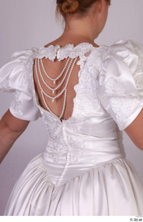  Photo Woman in historical Wedding dress 2 20th century historical clothing upper body wedding dress white dress 0008.jpg
